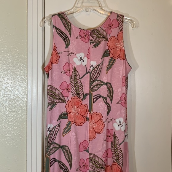 Iolani Hawaiian Bold Floral Printed Sleeveless Maxi Dress, L - Picture 6 of 10